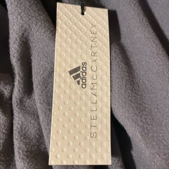 Adidas by Stella McCartney Printed fleece track jacket steel grey M - Picture 4 of 5
